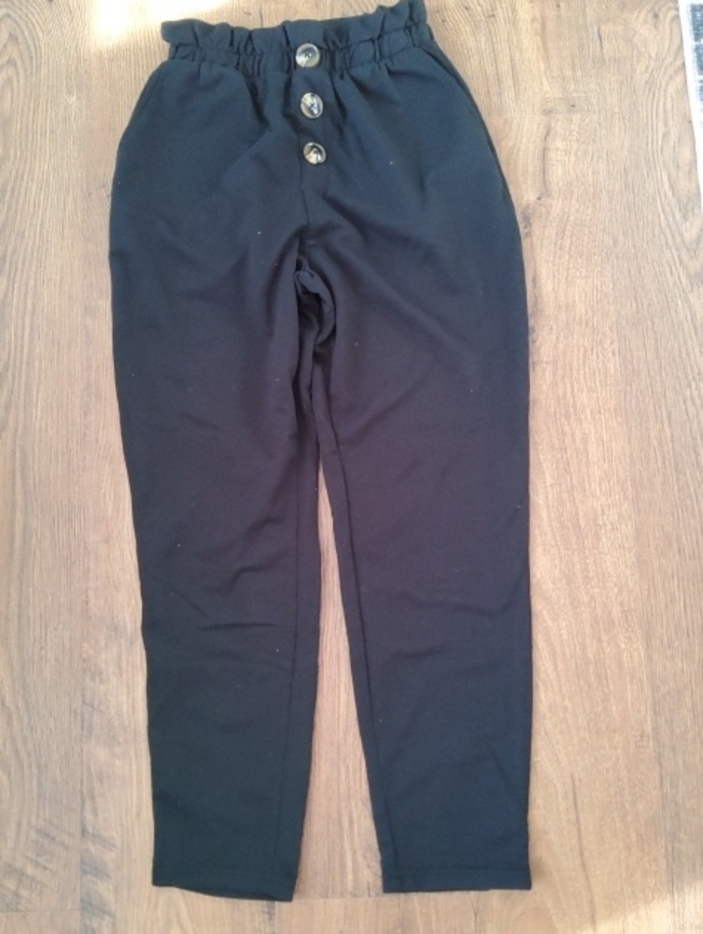 Z SUPPLY High-Waist Button Front Black Pants XS Extra Small NWT
